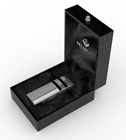 Giftware - Stainless Steel Money Clip, "The Locke" - Stylish Design, Compact, Stainless Steel