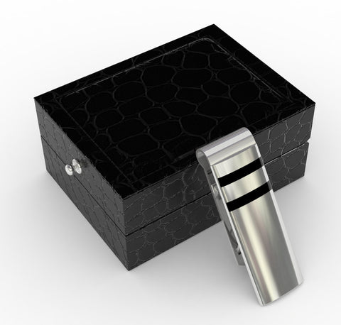 Giftware - Stainless Steel Money Clip, "The Locke" - Stylish Design, Compact, Stainless Steel