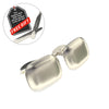 Professional - Modern Styled Brushed Steel Cuff Link Set - BONUS: Stainless Steel Collar Stays (2)