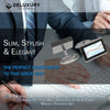 Professional - Mother Of Pearl Cuff Link Set - Modern Design With Bonus Stainless Steel Collar Stays